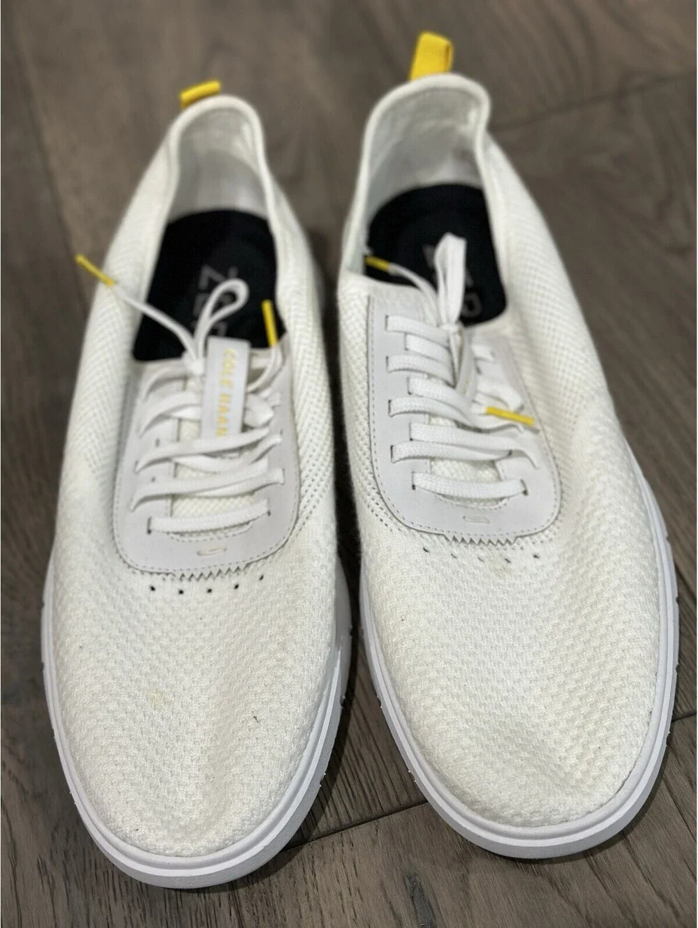 Cole Haan Men Zerogrand Stitchlite Sneaker Generation Knit White Shoes Size 10.5